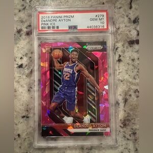 2018 Panini Prizm DeAndre Ayton Rookie Card - Pink Ice